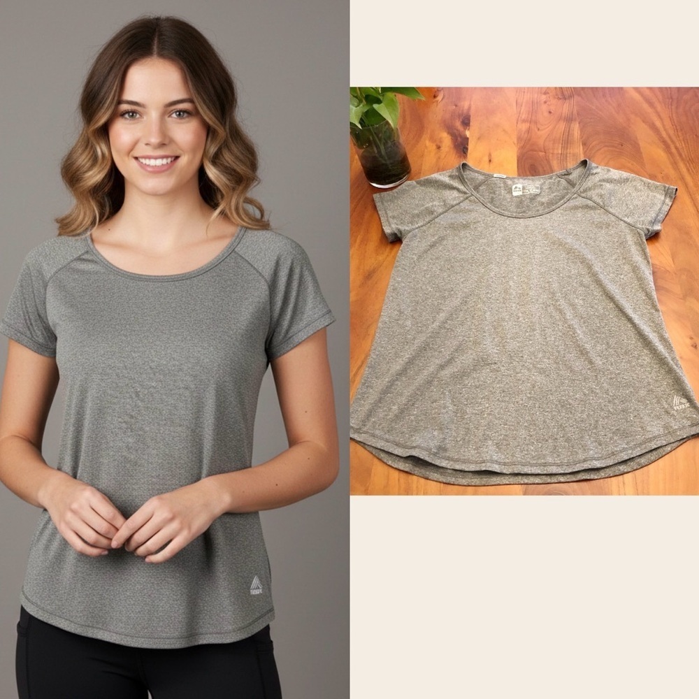 RBX Grey Sports Wear Athletic Wear Short Sleeves Women’s T Shirt Tee Size Medium